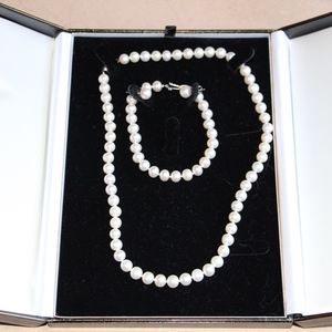 White Freshwater Pearl Set - 7.5mm AA+